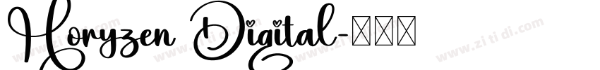 Horyzen Digital字体转换